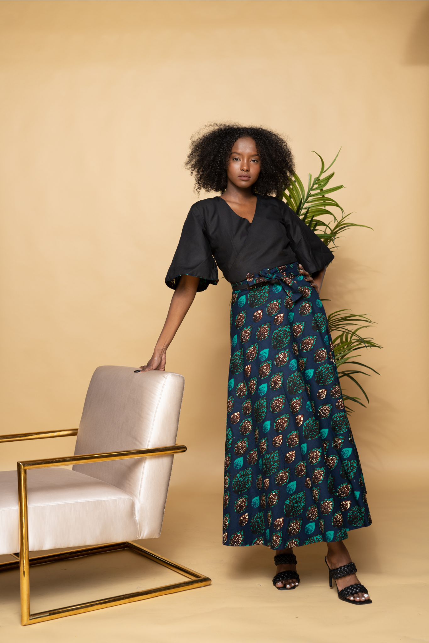 Fea Reversible Wrap Skirt