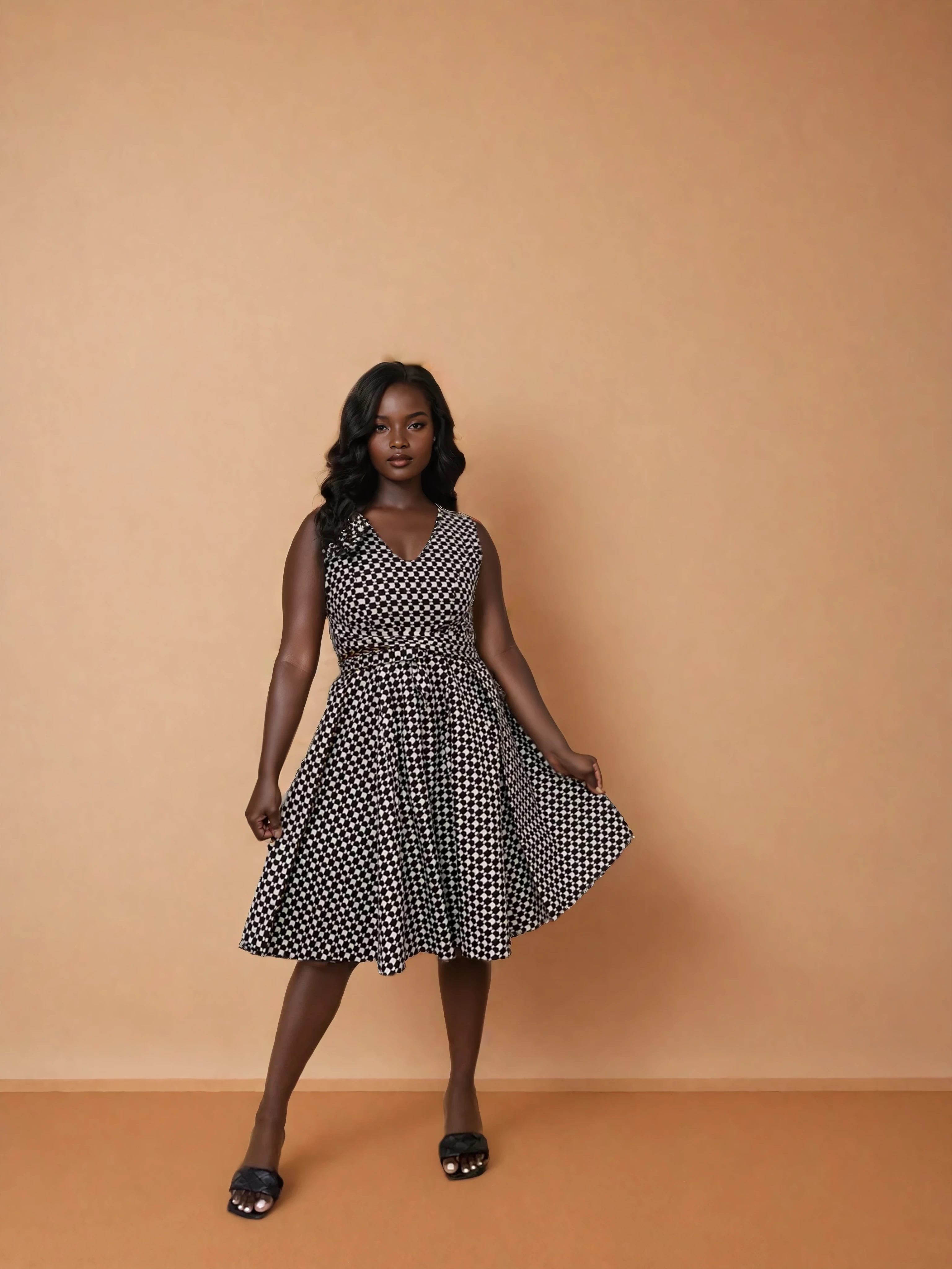 Wanga Reversible Dress – 2-in-1 Midi Dress for Women Wanga Reversible Dress – 2-in-1 Midi Dress for Women