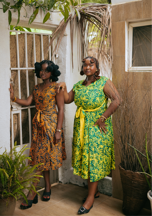 Palm Yellow Reversible Dress (Pre-Order)
