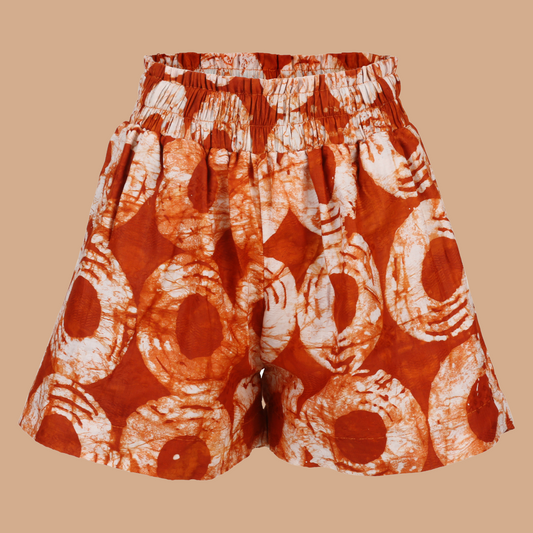 Dreams Orange Àdìrẹ Hand Dyed Shorts