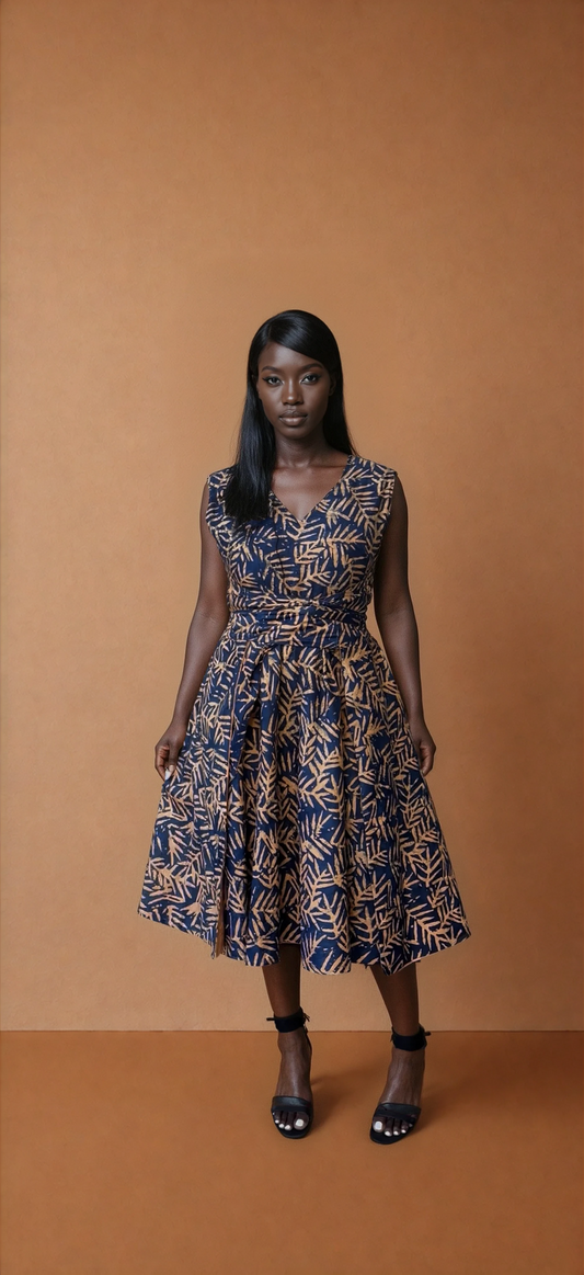 Palm Orange Reversible Dress (Pre-Order)